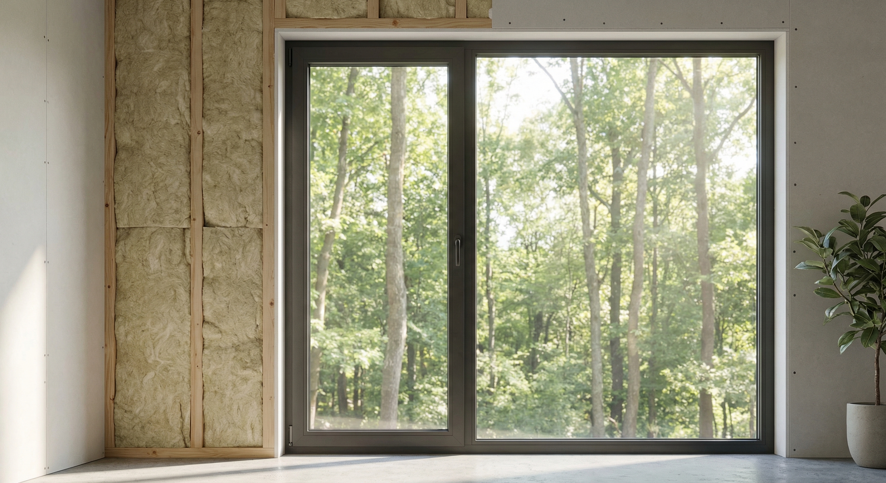 Modern window with insulation
