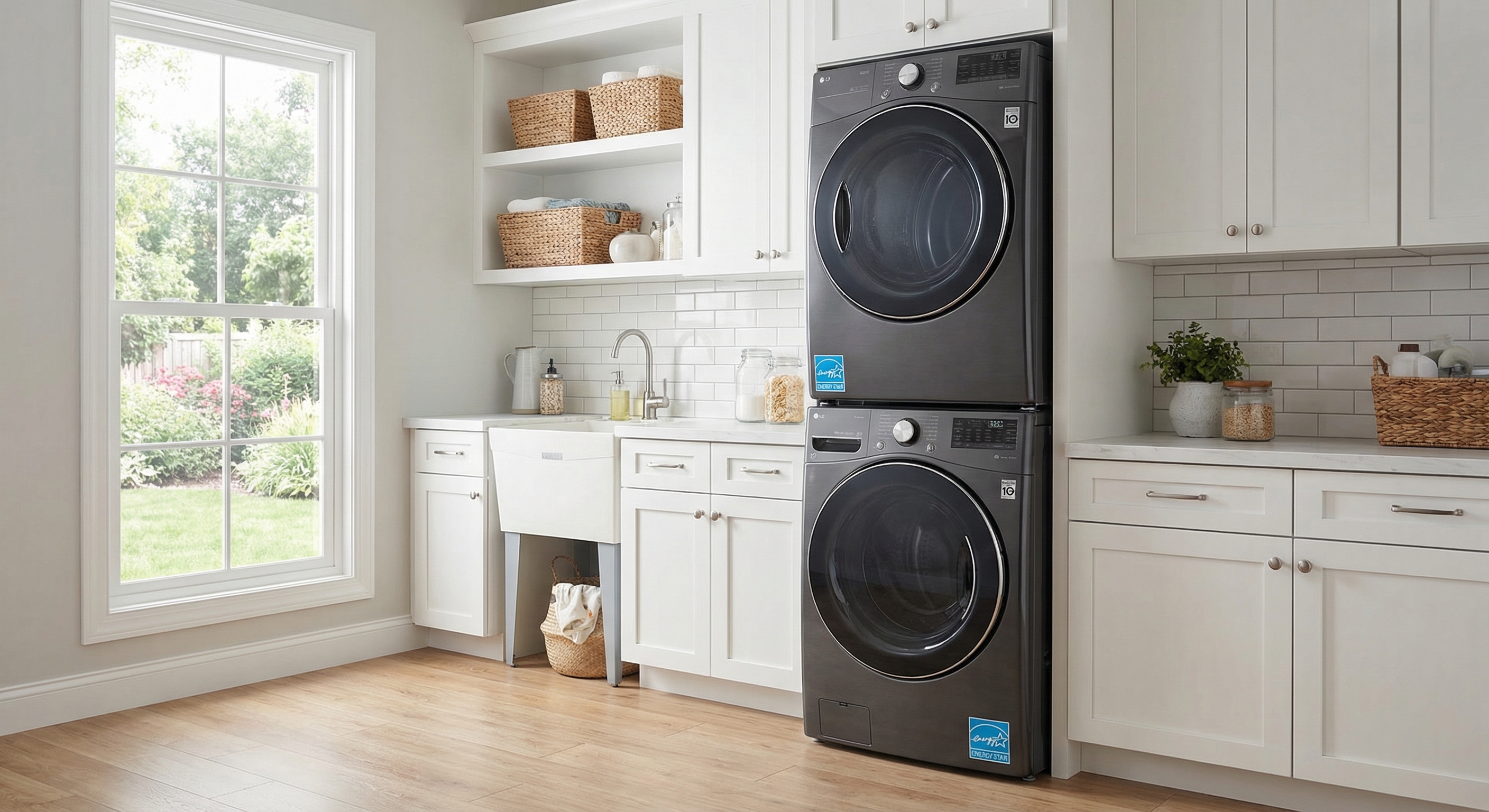 Energy efficient laundry room